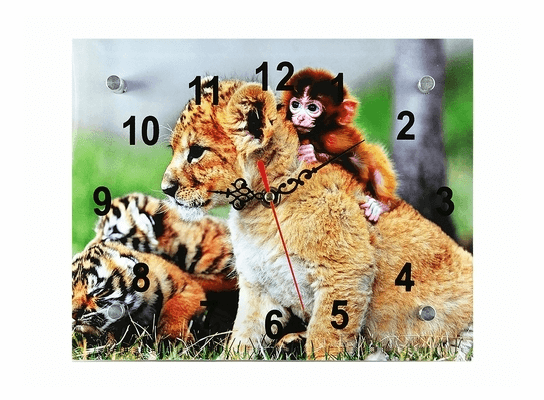Часы настенные Мартышка и Львенок