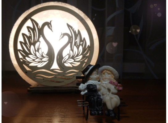 Соляная лампа Лебеди
