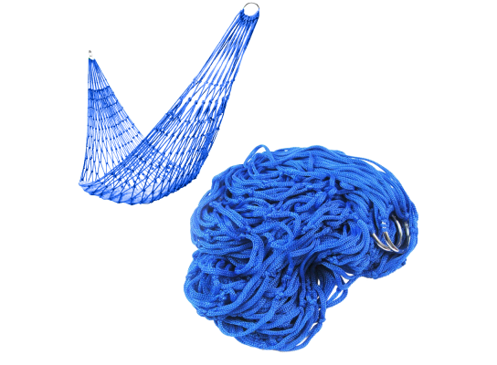 Гамак сетка с верёвкой Синий