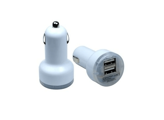 USB адаптер(переходник) от прикуривателя Double белый