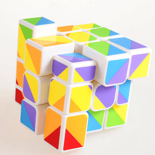 Кубик рубика Радужный 3х3 Белый Smart Cube SC362