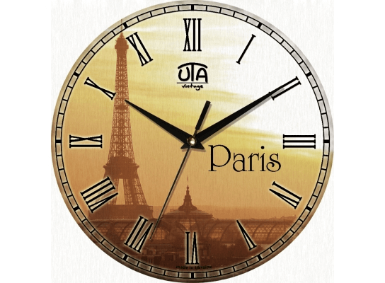 Часы настенные круглые Париж