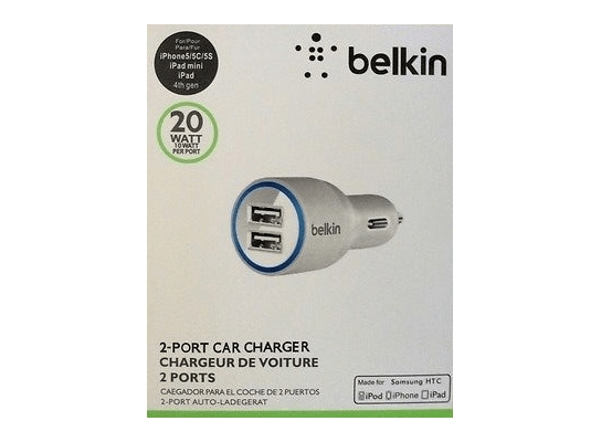 Зарядка от прикуривателя Belkin с двумя портами USB
