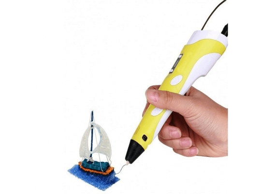 3D ручка c LCD дисплеем 3D Pen-2 Желтая
