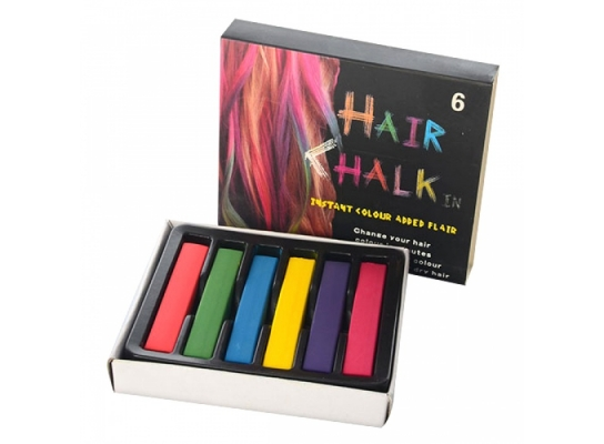 Мелки для волос Hair chalk, 6 шт