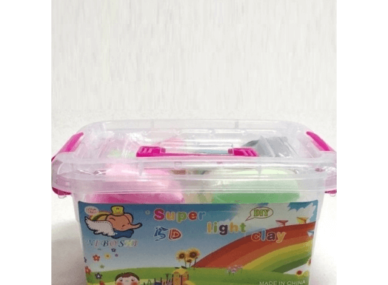 Тесто для лепки Детский пластилин Super Light Clay Niboshi 5D 24 цветов