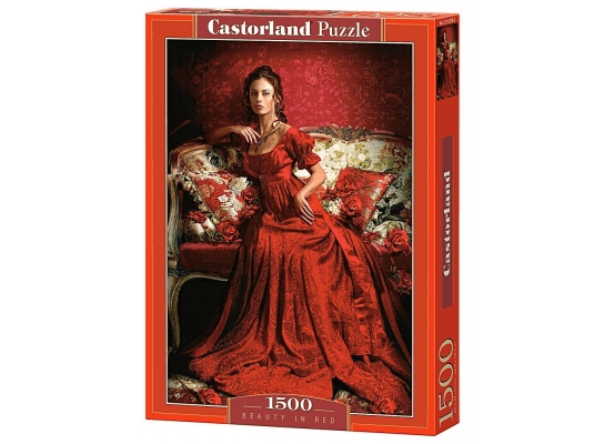 Пазл Леди в красном на 1500 элементов