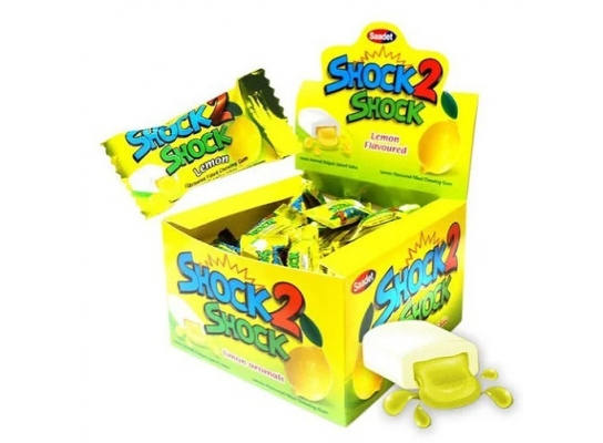 Блок жвачек Shock 2 Shock - Лимон