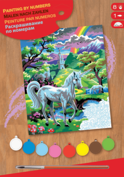 Набор для творчества Sequin Art PAINTING BY NUMBERS JUNIOR Unicorn SA0124