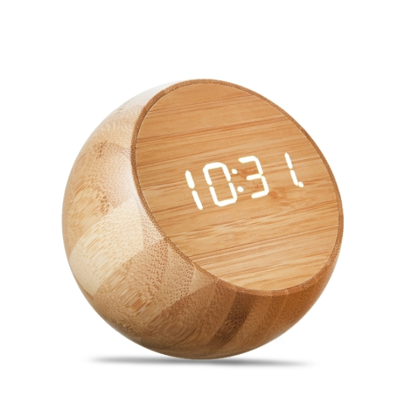 Часы Gingko Tumbler Click, бамбук