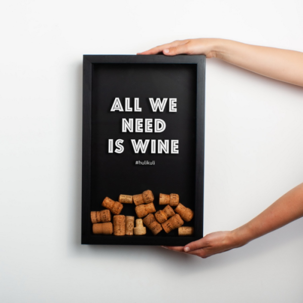 Рамка для винных пробок &quot;All we need is wine&quot; White