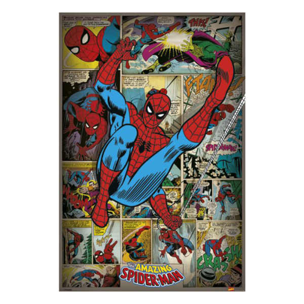 Постер &quot;Marvel Comics (Spider-Man Retro)&quot; 61 х 91,5 см