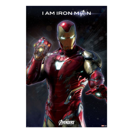 Постер &quot;Avengers: Endgame (I Am Iron Man)&quot; 61 х 91,5 см || 