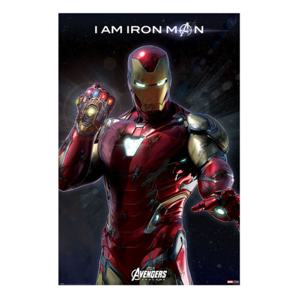 Постер &quot;Avengers: Endgame (I Am Iron Man)&quot; 61 х 91,5 см