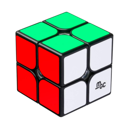 Кубик Рубика 2x2 MoYu MGC Магнитный Чёрный || 
