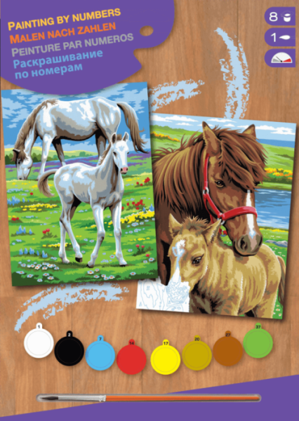 Набор для творчества Sequin Art PAINTING BY NUMBERS JUNIOR-PAIRS Horses SA0215