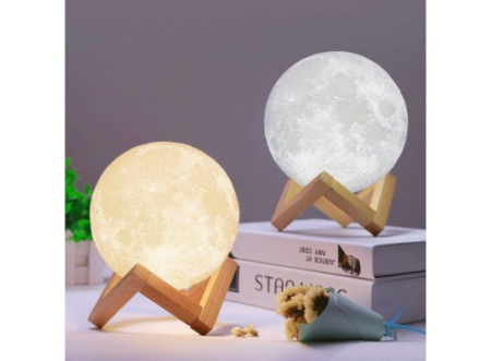 Настольный светильник 3D MOON LAMP Месяц 13 см || 