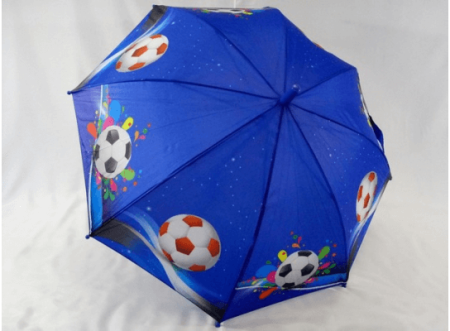Детский зонт - трость для мальчиков Футбол