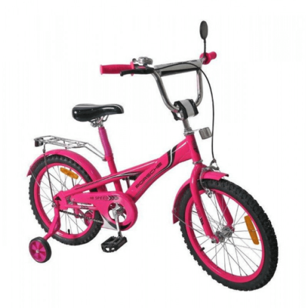 Велосипед &quot;PORSCHE&quot; для девочки - розовый 16&quot;